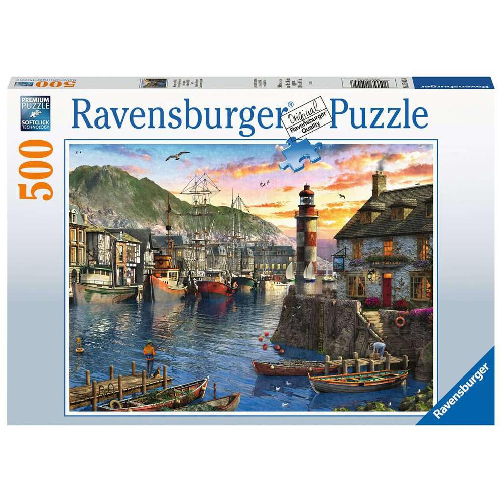 Ravensburger Sunrise at The Port 500 Piece Jigsaw Puzzle 15045