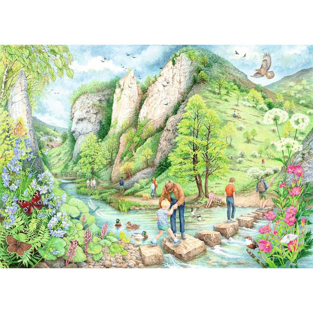 View 2 Ravensburger Walking World No.2 Dovedale 1000 Piece Jigsaw Puzzle 16979