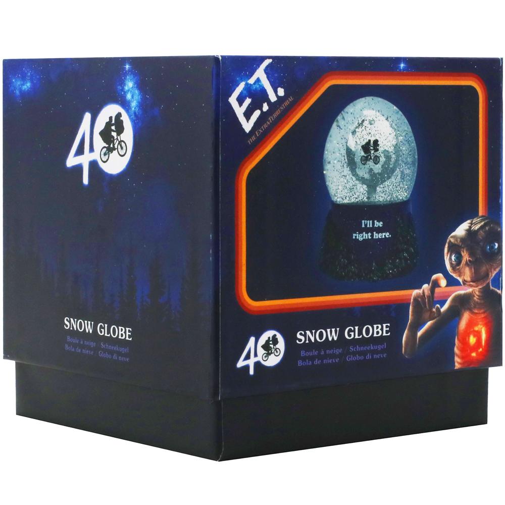 View 3 ET Extra Terrestrial Festive Glass Snow Globe I'll Be Right Here SGET01