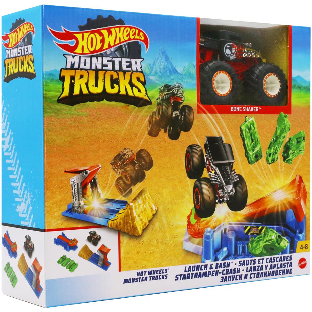 Hot Wheels Monster Trucks Launch & Bash Playset by Mattel