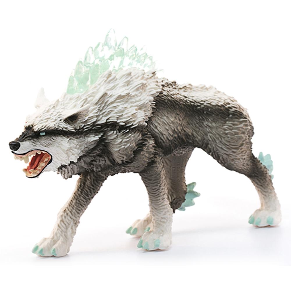 Schleich Eldrador Creatures Snow Wolf Fantasy Animal Figure 9cm Tall