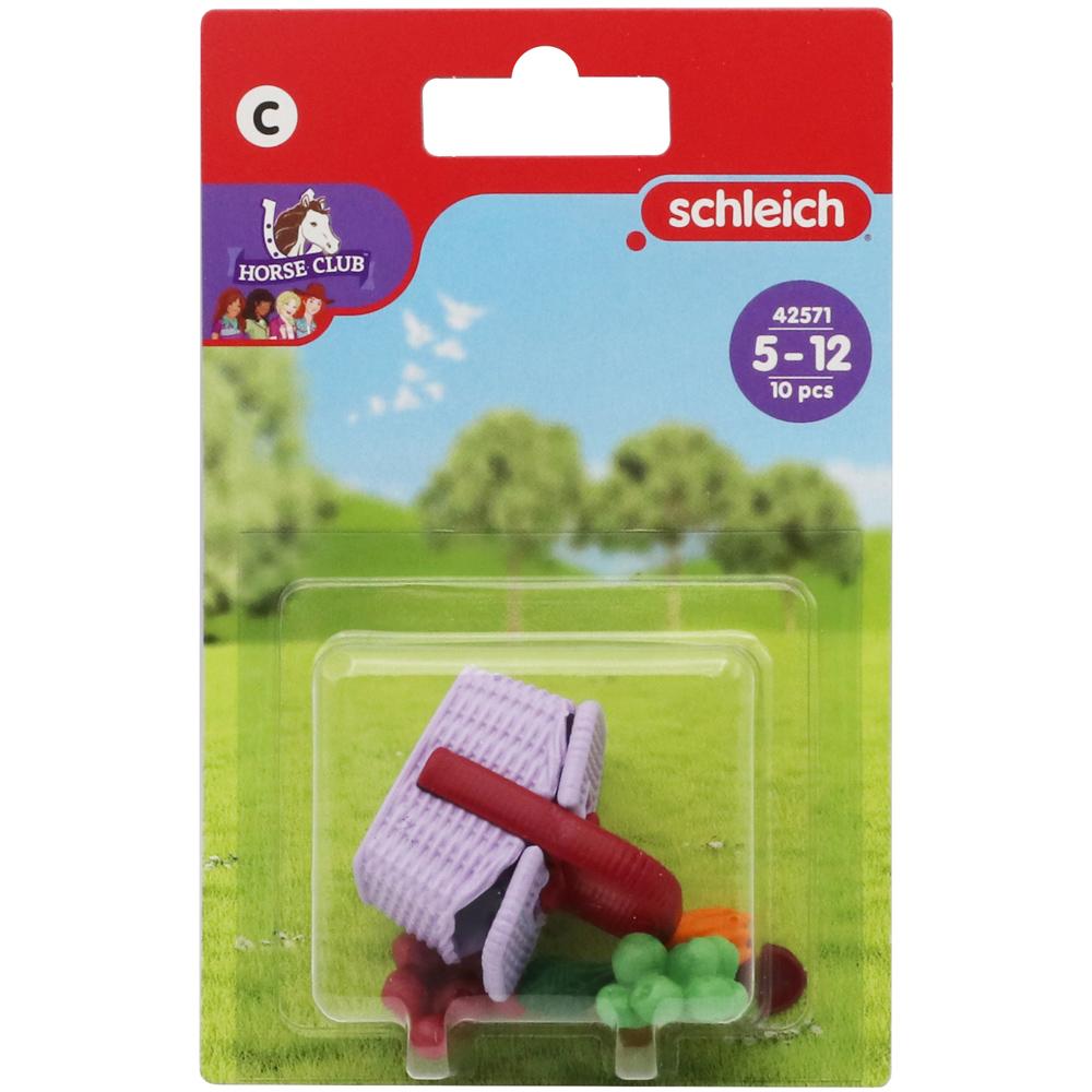 Schleich Horse Club Stable Picnic Accessories Set for Ages 5-12 42571
