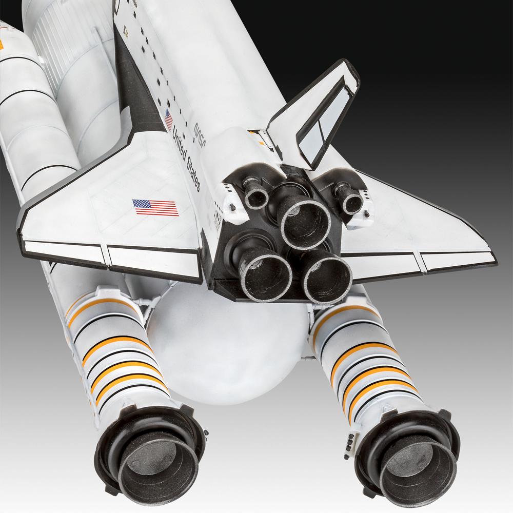 View 3 Revell NASA Space Shuttle Columbia with Booster Rockets Model Kit Gift Set Scale 1:144 05674