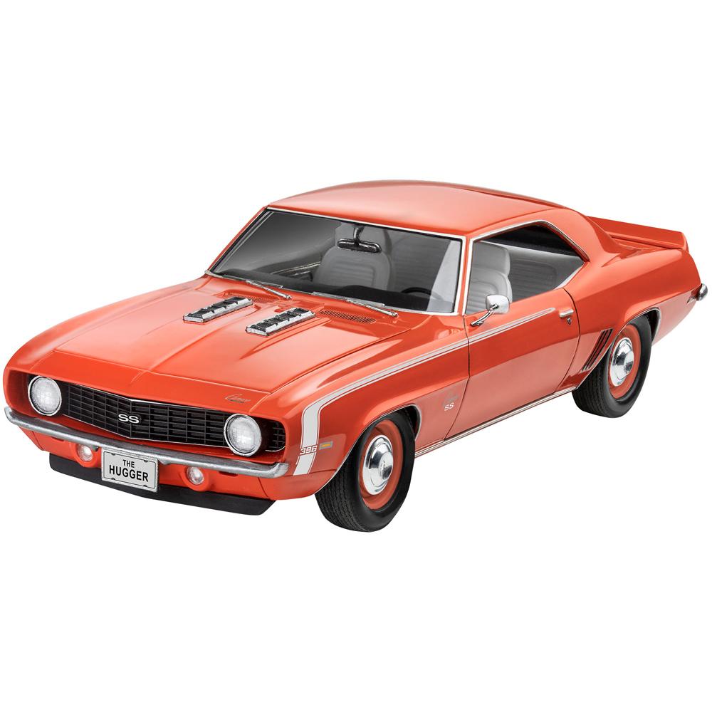View 2 Revell Chevrolet Camaro SS 396 1969 Car Model Set Scale 1:25 with Paint 67712