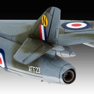 View 5 Revell Hawker Hunter FGA.9 Fighter Bomber Aircraft Model Kit Scale 1:144 03833