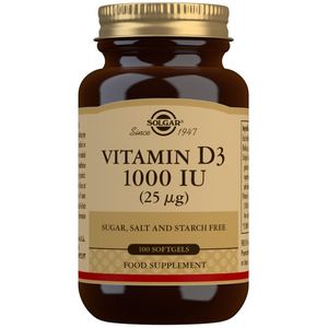 View 2 Solgar Vitamin D3 1000iu (25µg) - 250 SOFTGELS E3341