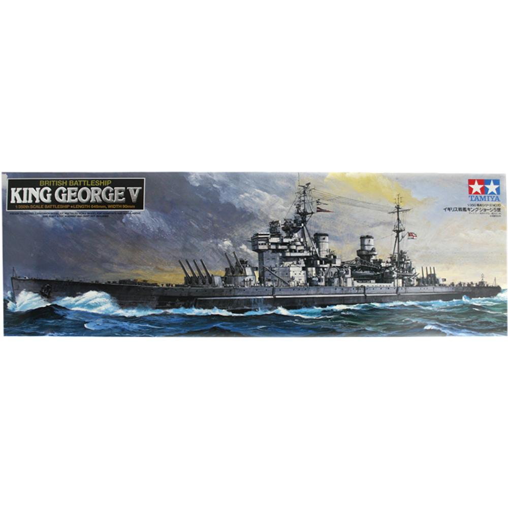 Tamiya British Battleship King George V Model Kit Scale 1:350 78010