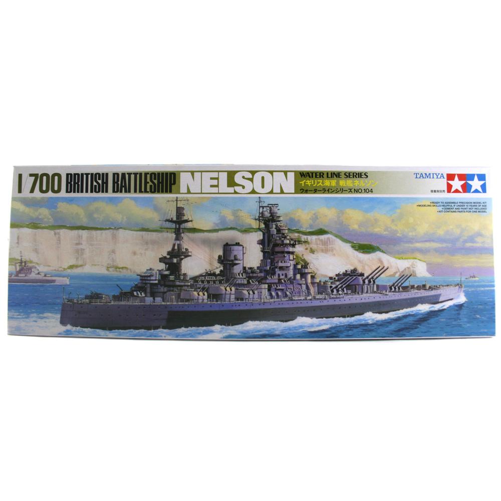 Tamiya British Battleship Nelson Plastic Model Kit Scale 1:700 77504