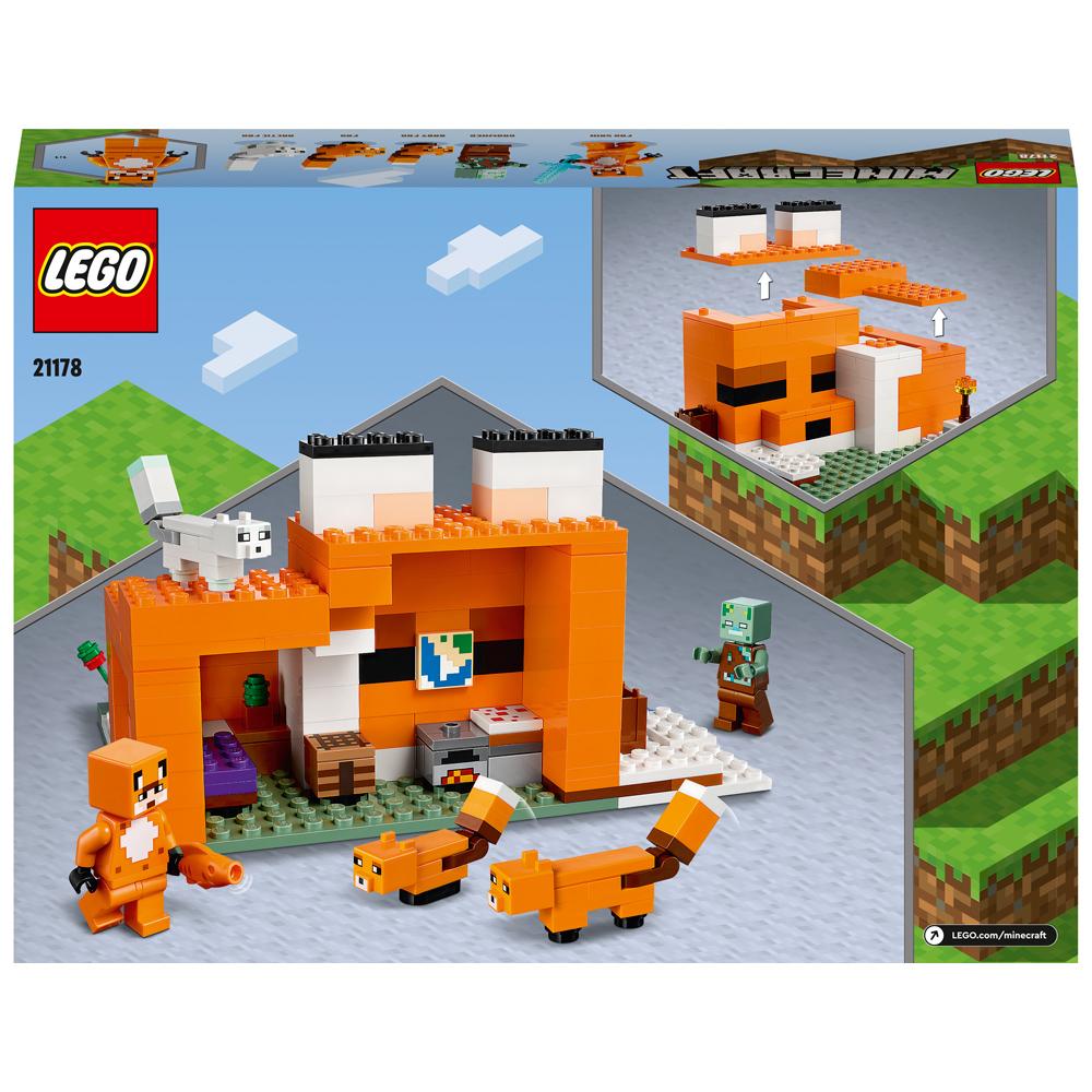 View 3 LEGO Minecraft The Fox Lodge Building Set 193 Pieces for Ages 8+ 21178
