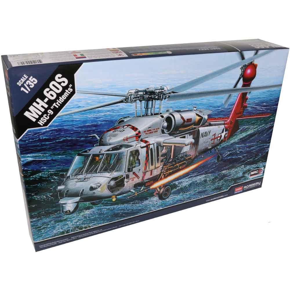 Academy MH 60S HSC 9 Tridents Helicopter Military Model Kit Scale 1/35 PKAY12120