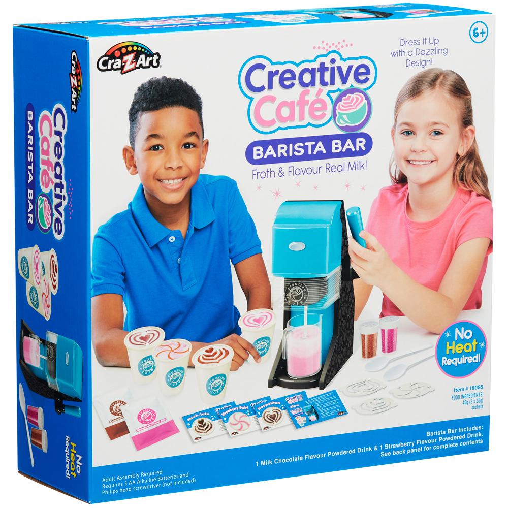 Cra-Z-Art Creative Café Barista Bar Froth and Flavour Milk Playset for Ages 6+ 18085