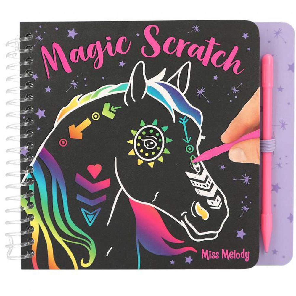 View 2 Depesche Miss Melody Mini Magic Scratch Book with 20 Pages for Ages 5+ 12114_A