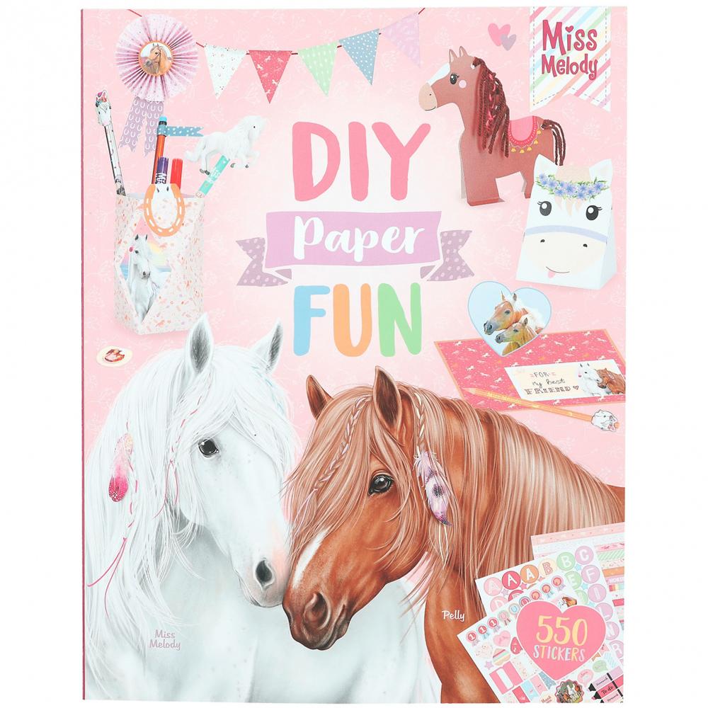Depesche Miss Melody DIY Paper Fun Book with 550 Stickers for Ages 6+ 12121_A