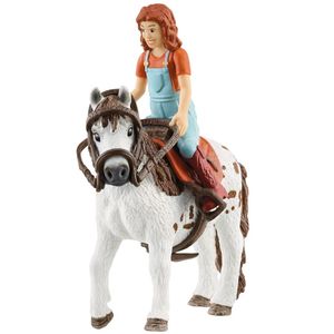 View 3 Schleich Horse Club Mia and Spotty the Shetland Pony Figure Set with Accessories SC42518