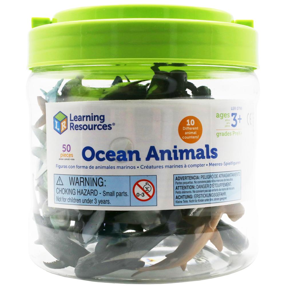 Learning Resources Ocean Animal Counters (Set of 50) LER0799