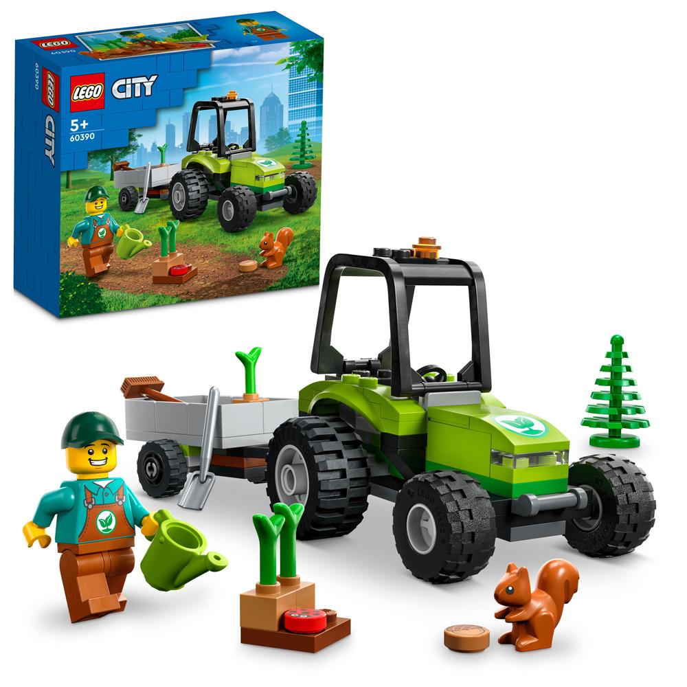 View 3 LEGO City Park Tractor Building Set Toy 86 Pieces with Figure for Ages 5+ L60390