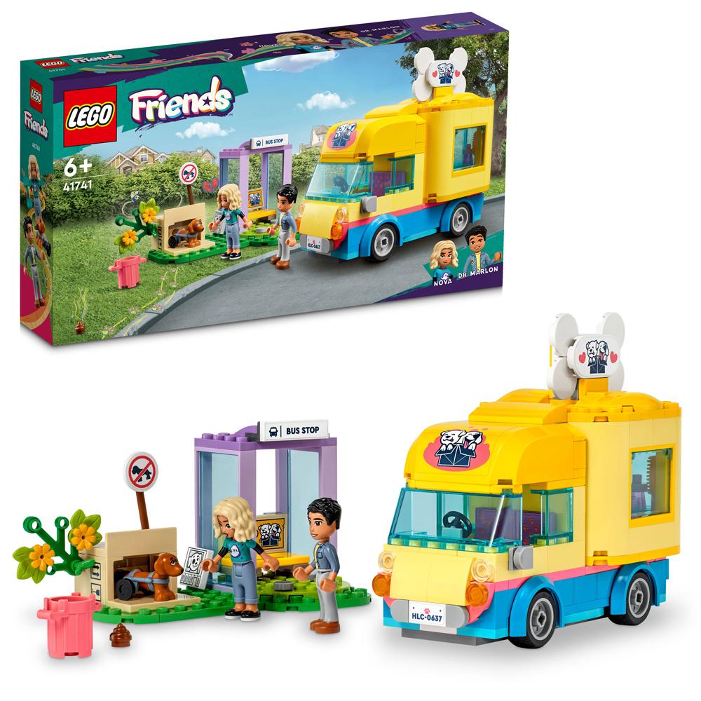 View 3 LEGO Friends Dog Rescue Van Building Set Toy 300 Piece for Ages 6+ 41741
