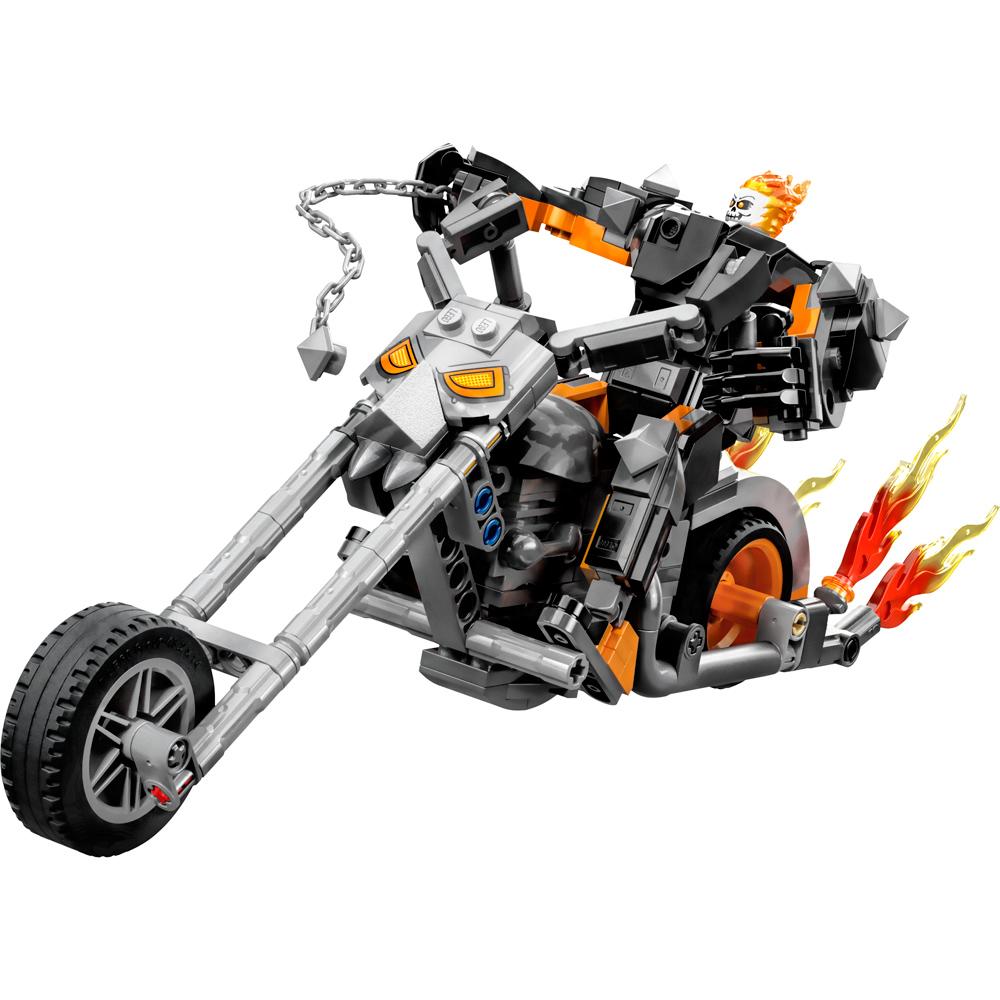View 2 LEGO Marvel Ghost Rider Mech & Bike Super Hero Building Set Toy for Ages 7+ 76245