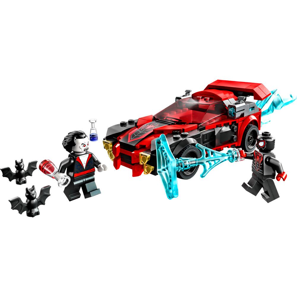 View 2 LEGO Marvel Miles Morales vs. Morbius Super Heroes Building Set Toy 220 Piece 76244
