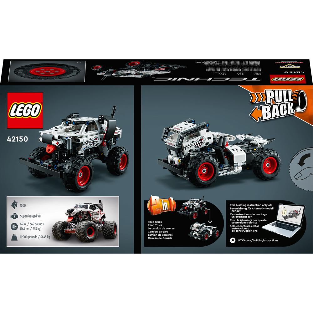 View 4 LEGO Technic Monster Jam Monster Mutt Dalmatian Building Set Toy 244 Piece L42150