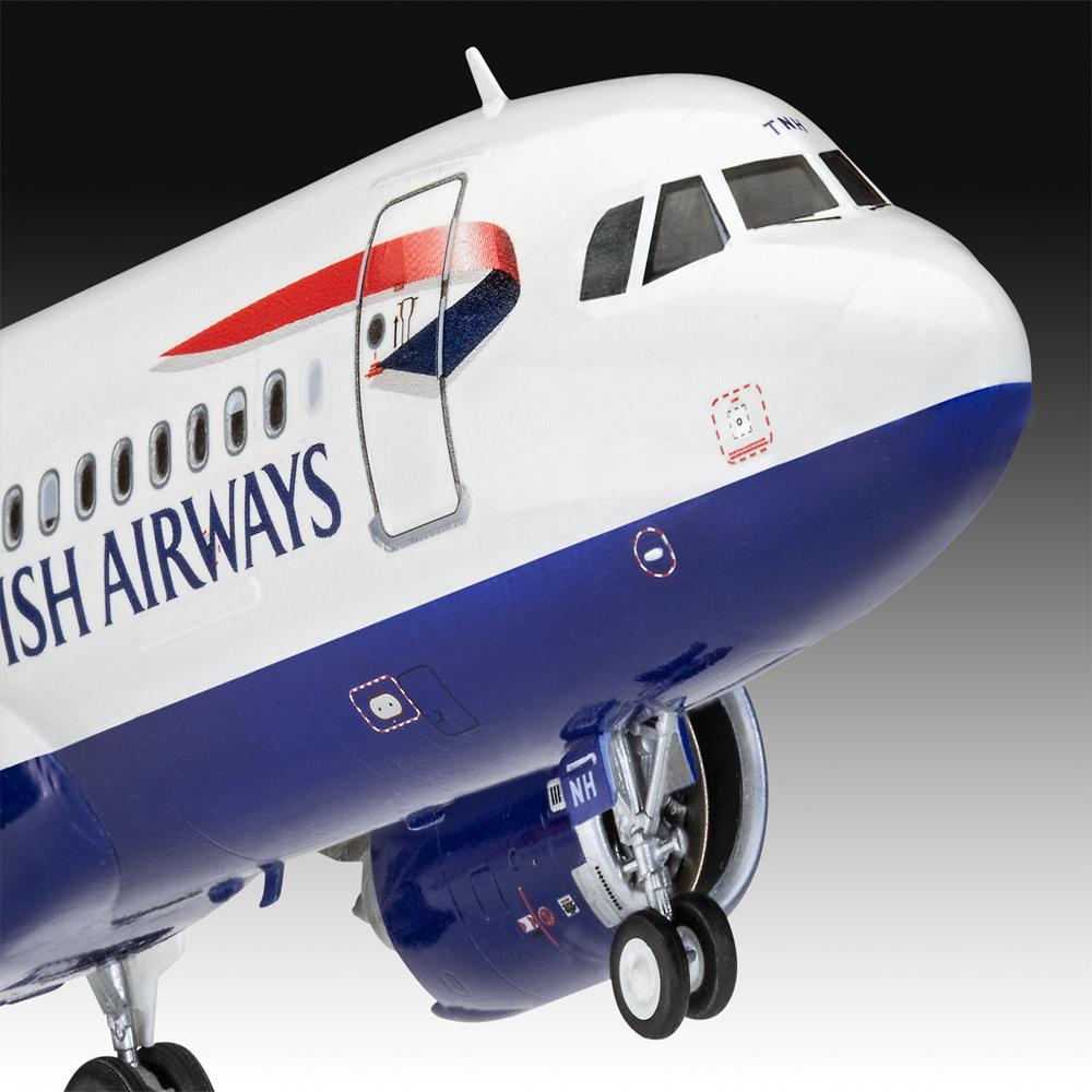 View 3 Revell Airbus A320neo British Airways Aircraft MODEL SET Scale 1:144 63840