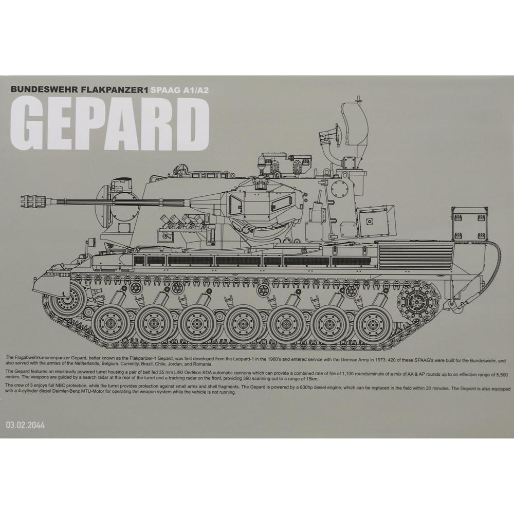 Takom Gepard A1/A2 Limited Edition German Tank Military Model Kit Scale 1:35