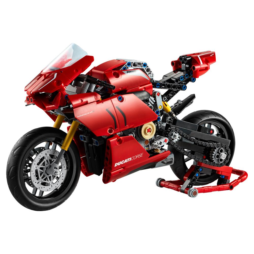 View 2 LEGO Technic Ducati Panigale V4 R Motorcycle Building Set L42107