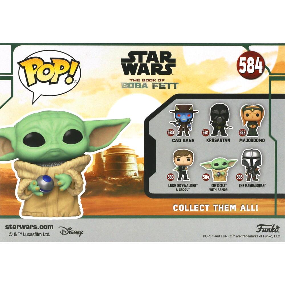 Funko POP! Star Wars 584 - The Book of Boba Fett - Grogu with Armor,  Stickerpoint