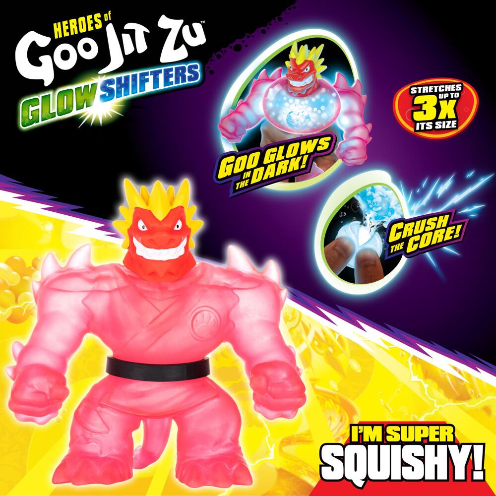 Heroes of Goo Jit Zu Super Stretchy Action Figure 1-Pack, Blazagon 