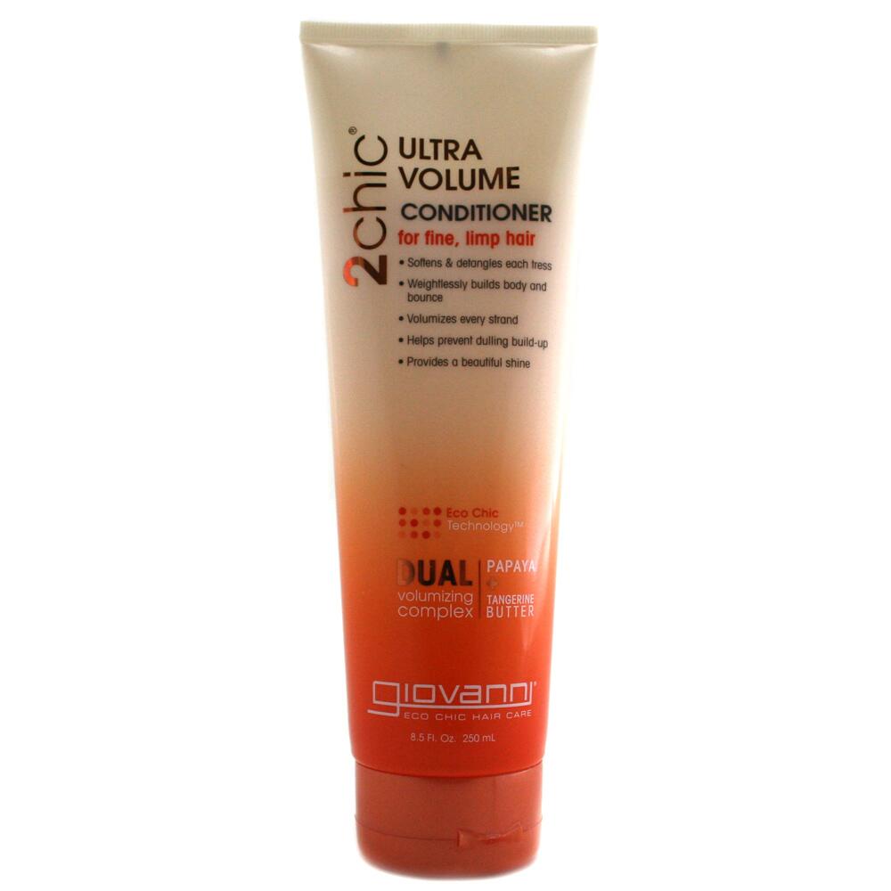 Giovanni 2chic Ultra-Volume Foam Styling Mousse with Tangerine and Papaya  Butter 7 Fluid Ounces
