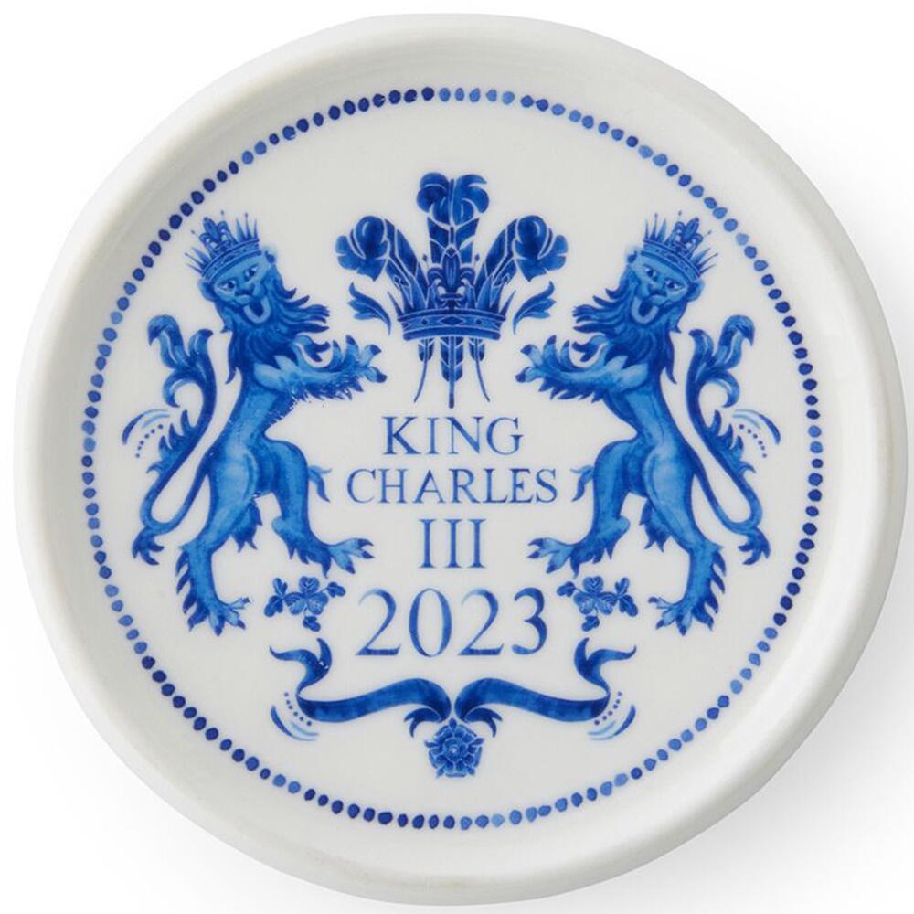 Spode King Charles III Coronation Earthenware Round Coaster Limited Edition KCC8298