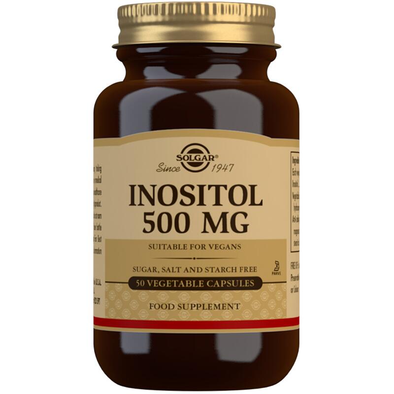 Solgar Inositol 500mg 50 Vegetable CAPSULES SOLE1449