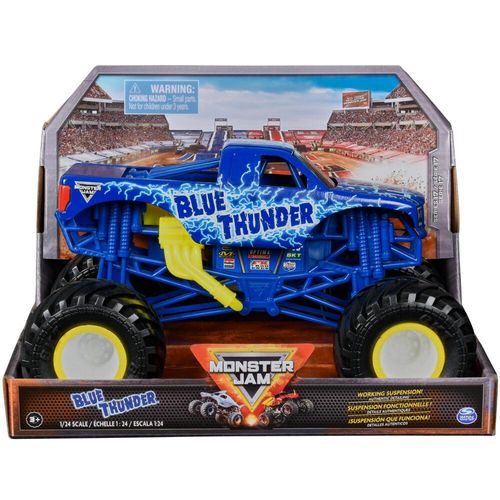 Monster Jam Die Cast Model True Metal Truck BLUE THUNDER Scale 1:24 20141116