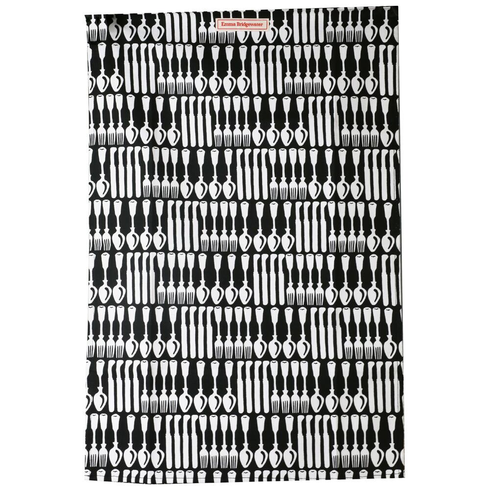 Emma Bridgewater Black Toast Knives & Forks Tea Towel