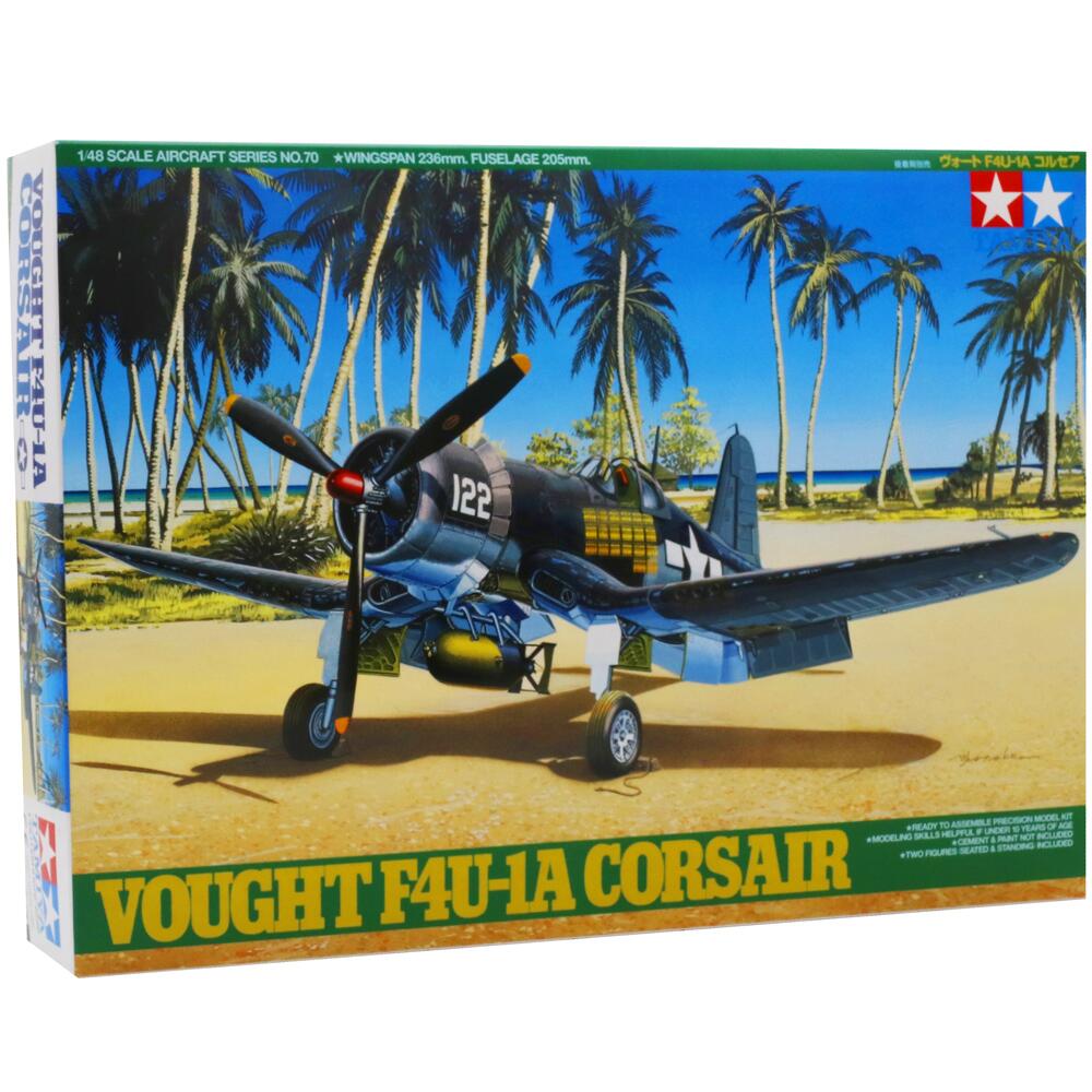 Tamiya WWII Vought F4U-1A Corsair Military Aircraft Model Kit Scale 1:48 61070