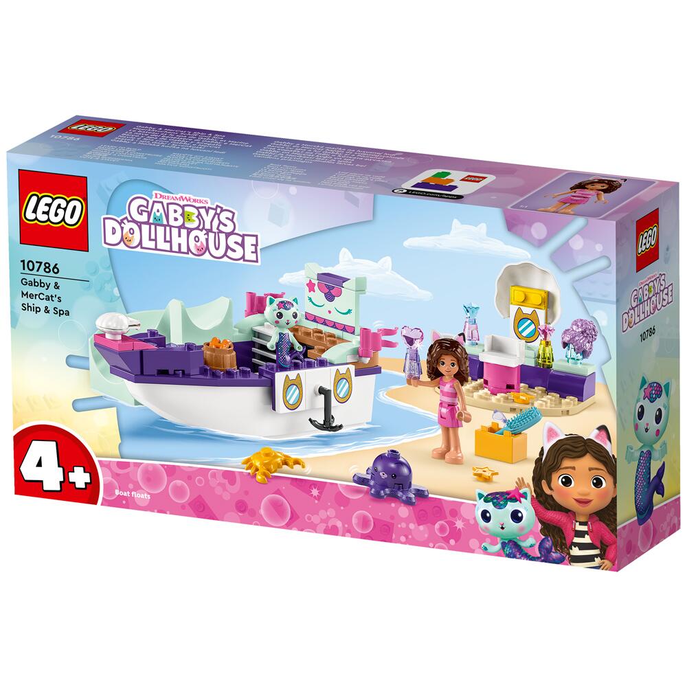 LEGO Gabby's Dollhouse Gabby & MerCat's Ship & Spa Building Set 10786