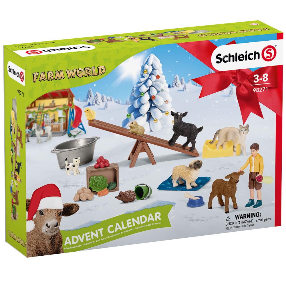 Schleich Farm World Advent Calendar with Animal Figures and Accessories 98271