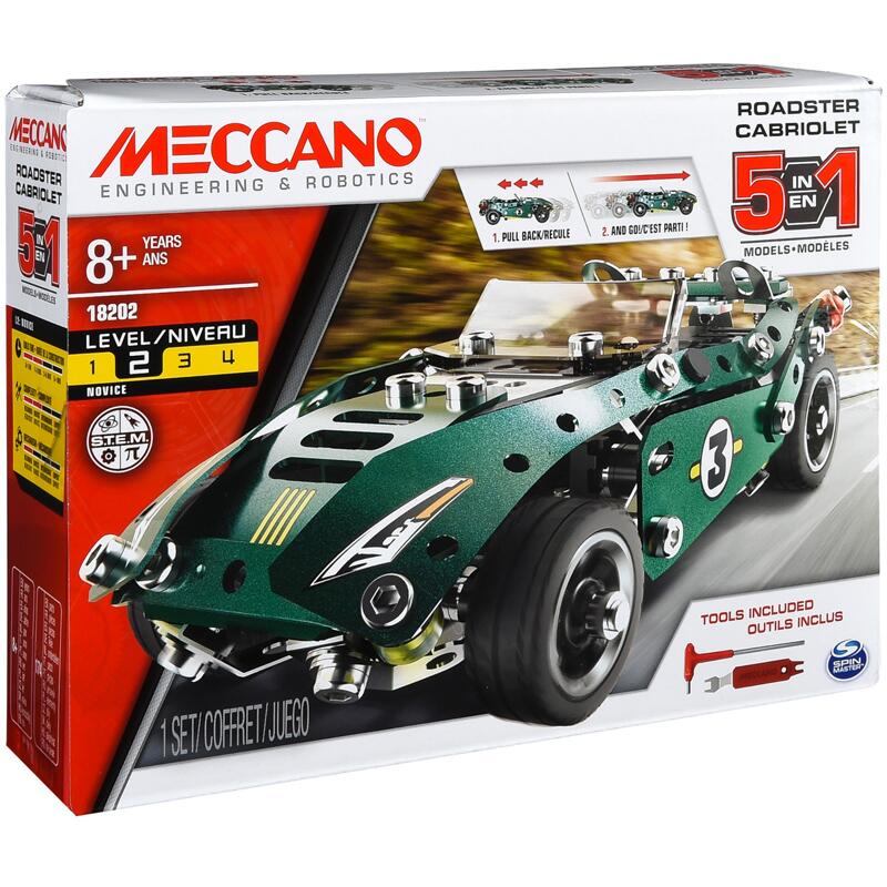 Meccano Roadster Cabriolet 5-in-1 Pull Back Car 6040176