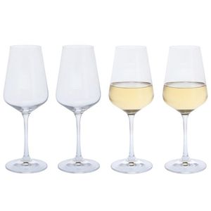 View 2 Dartington Crystal CHEERS! WHITE Wine Glasses SET of 4 ST3286/2/4PK