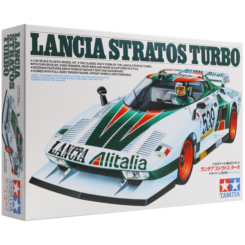 Tamiya Lancia Stratos Turbo Rally Car Model Kit Scale 1:24 25210
