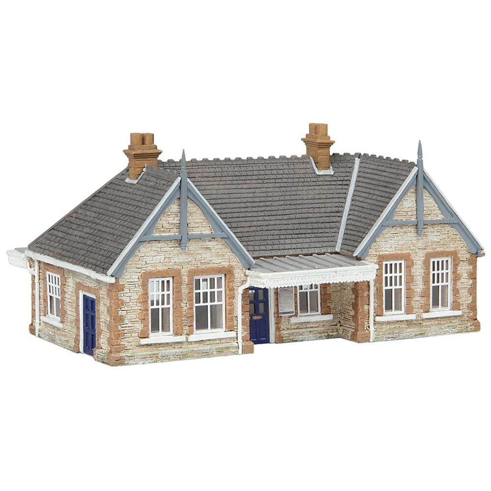 Scenecraft Stone Booking Hall Model Railway Building Graham Farish N Gauge