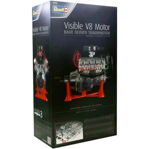 View 4 Revell Visible V8 Engine Plastic Model Kit Scale 1:4 320 Parts 31cm Long 00460