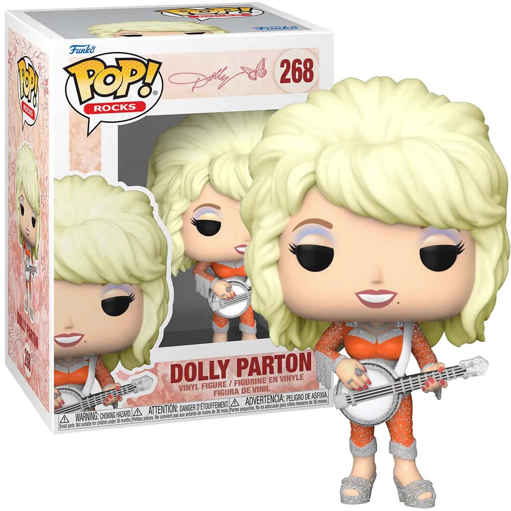 Funko POP! Rocks Dolly Parton Musician Vinyl Figure Collectable No 268 64042