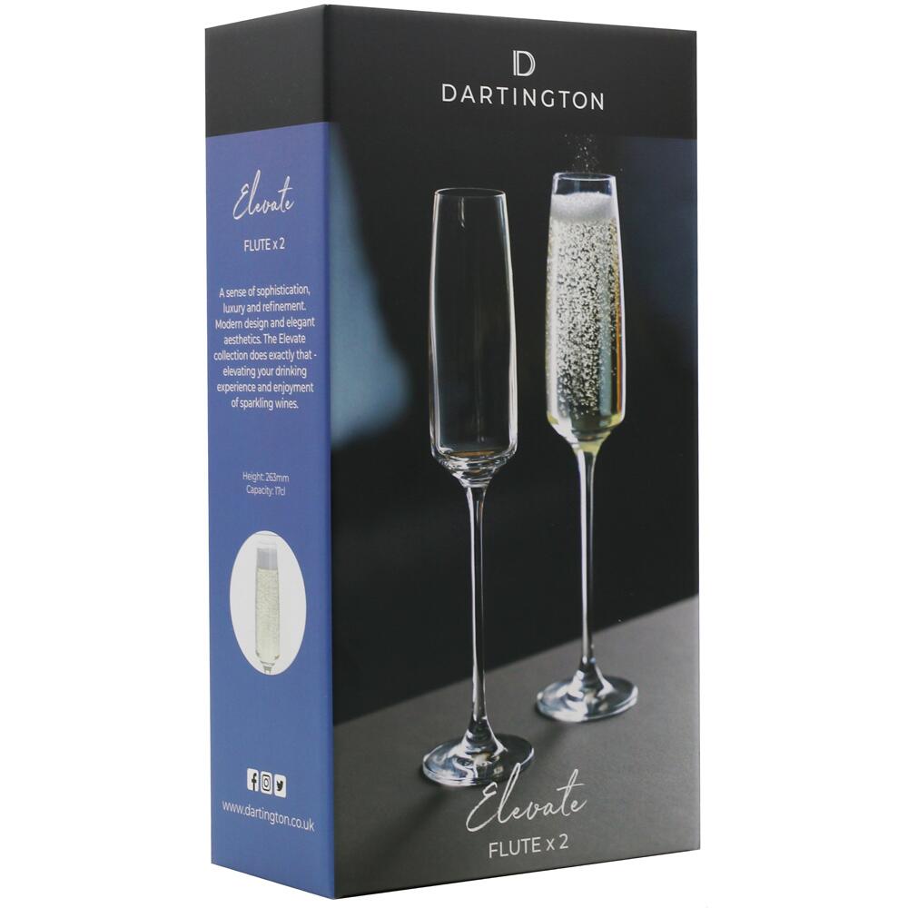 Dartington Crystal Elevate Champagne Flutes 170ml 2 PACK ST3568/5/P