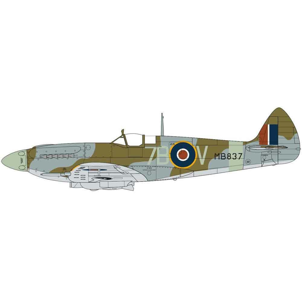 View 3 Airfix Supermarine Spitfire Mk XII Model Kit Scale 1:48 A05117A