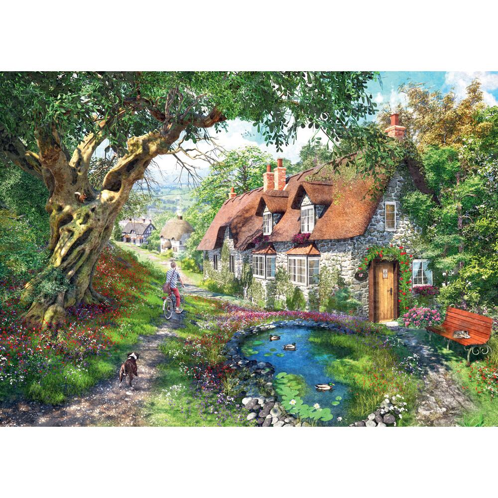Ravensburger 16777 No.1 Flower Hill Lane 1000 Piece Jigsaw Puzzle for Adults ＆ for Kids Age 12 and Up Ravensburger Down the Lane No.1 Flower Hill Lane 1000 Piece Jigsaw Puzzle