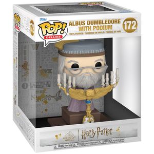 View 3 Funko POP! Deluxe Harry Potter Albus Dumbledore with Podium Vinyl Figure 172 76002