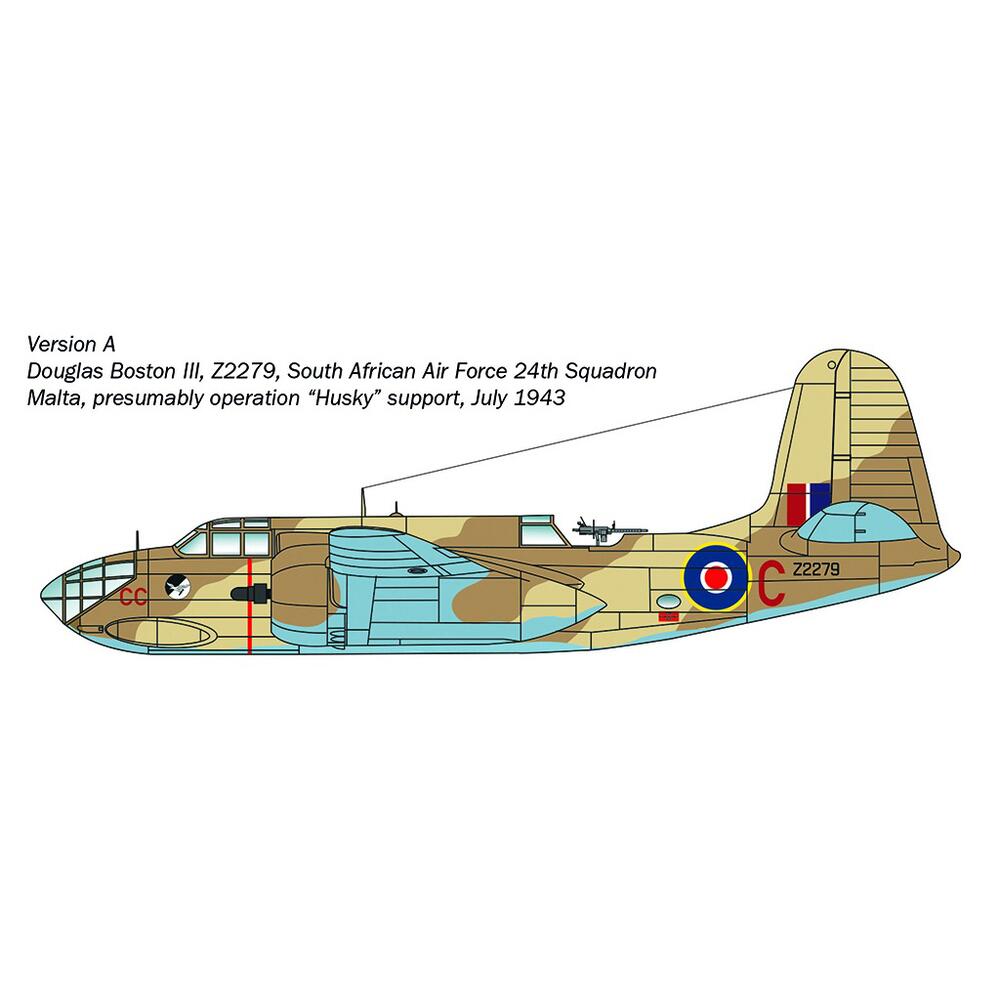 Italeri Boston III/ A-20 B/C Havok Military Aircraft Model