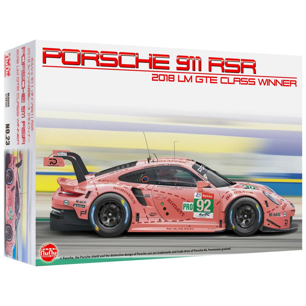 Nunu Porsche 911 RSR 2018 Le Mans GTE Class Winner Model Kit Scale 1:24 PN24040