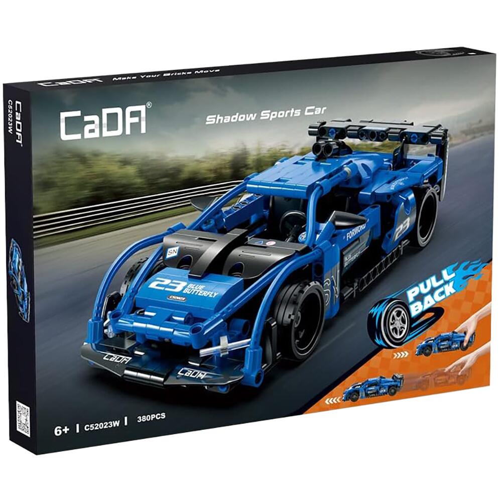 CaDA Shadow Sports Car Brick Pull-Back Construction Model Set C52023W